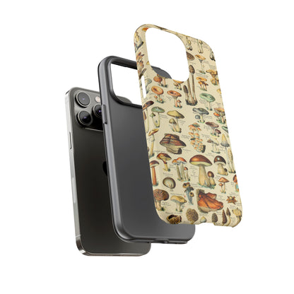 Mushrooms Vintage Field Guide iPhone Case