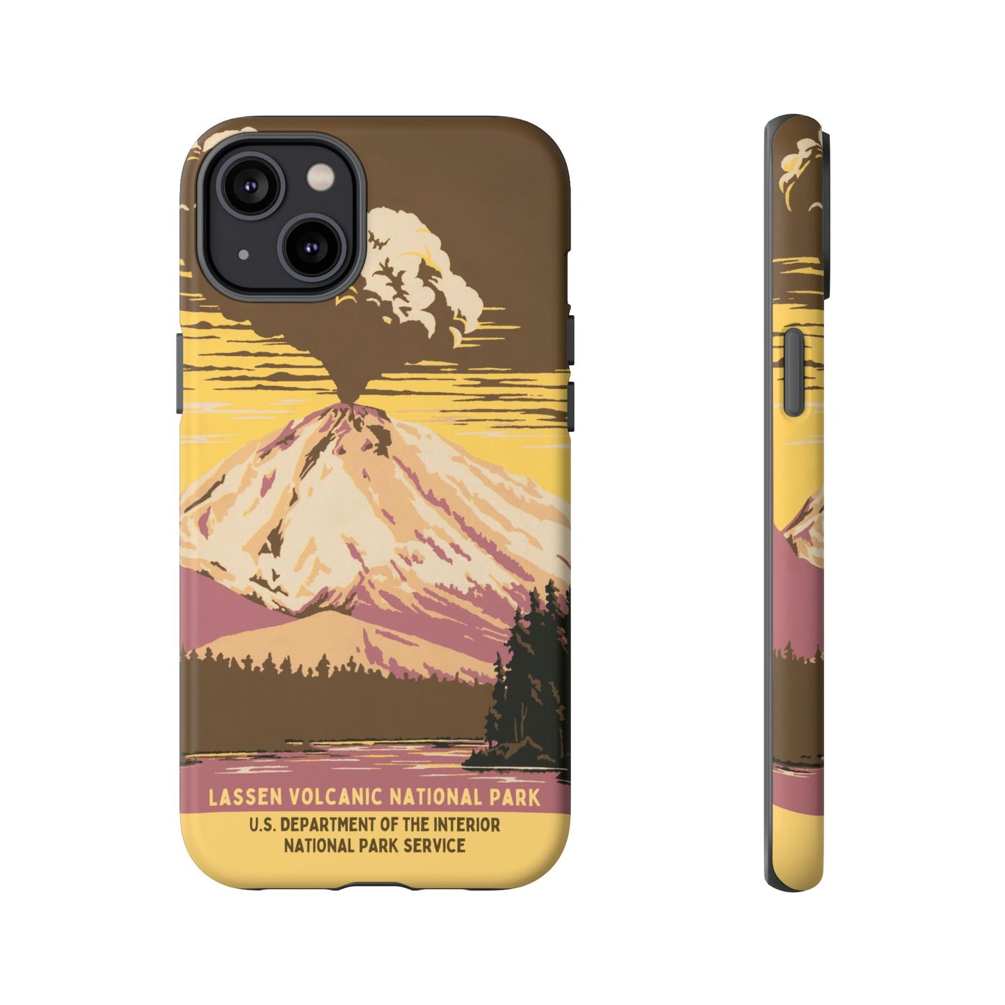 Lassen Volcanic National Park Retro iPhone Case