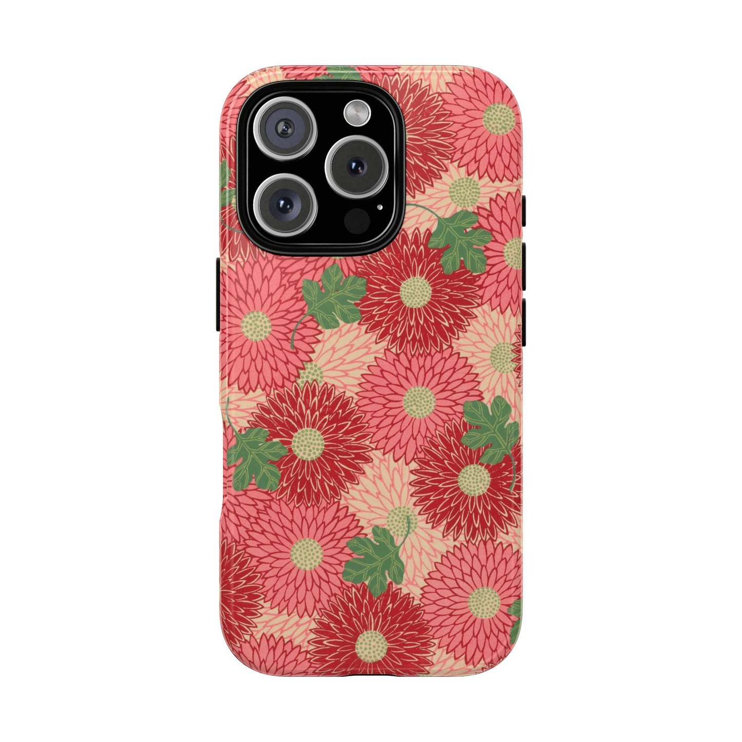 Pink Chrysanthemums Vintage iPhone Case