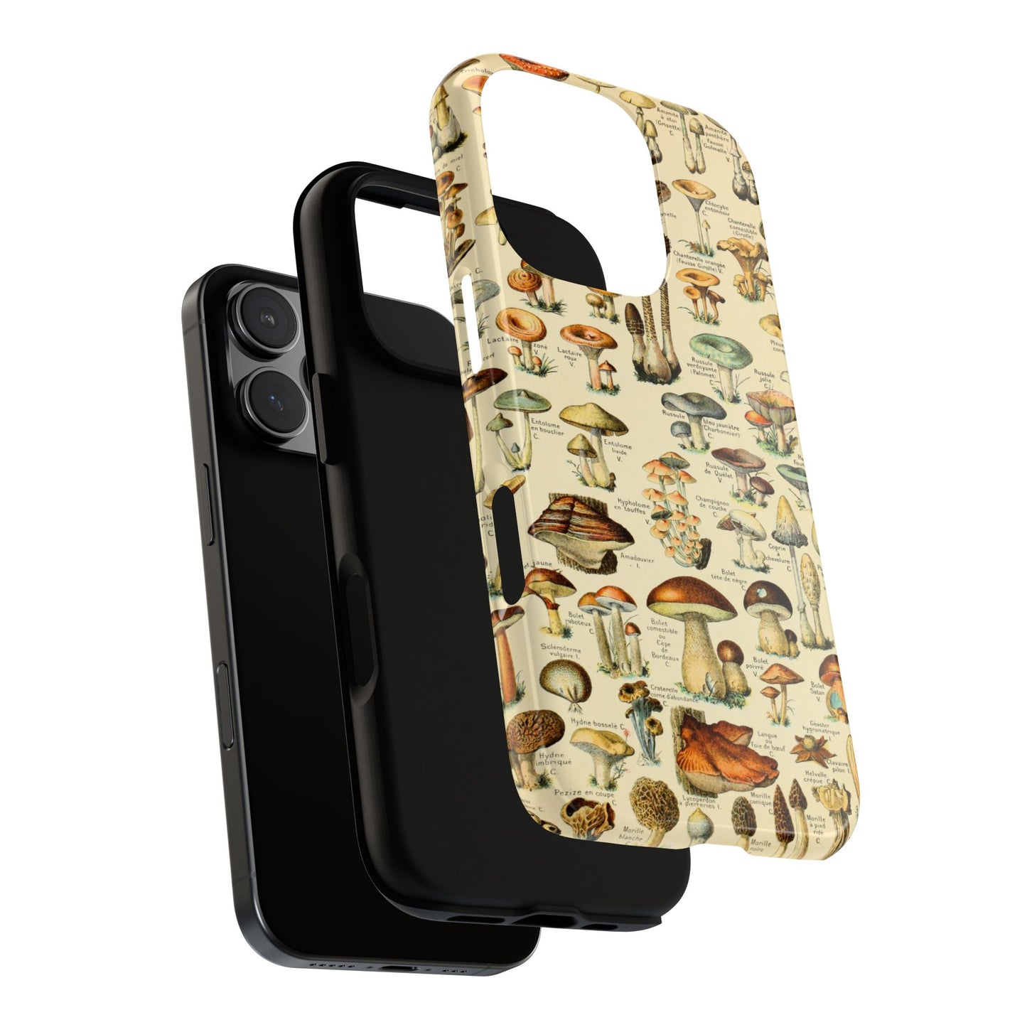 Mushrooms Vintage Field Guide iPhone Case