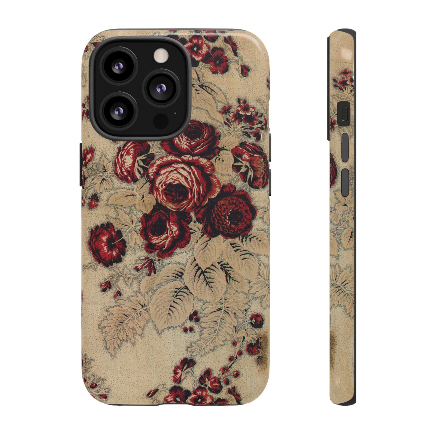 Red Roses Vintage iPhone Case