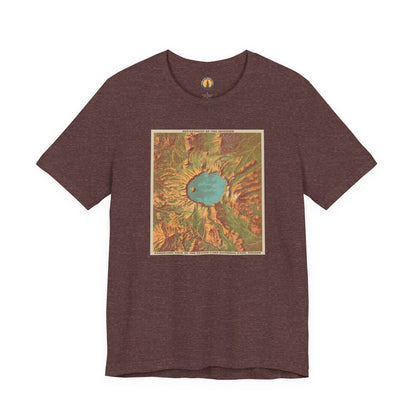 Crater Lake Vintage Map Tee