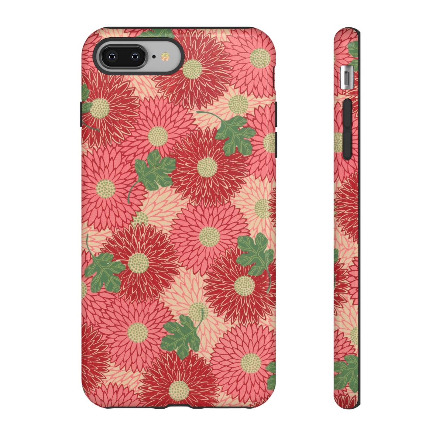 Pink Chrysanthemums Vintage iPhone Case