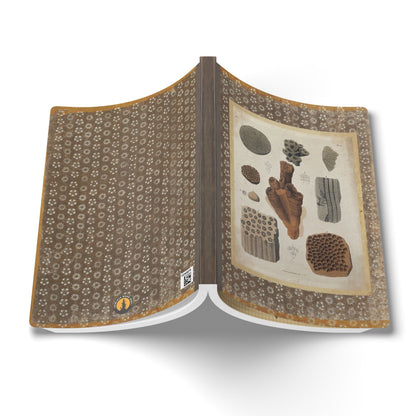Fossils Vintage Brown Softcover Pocket Notebook
