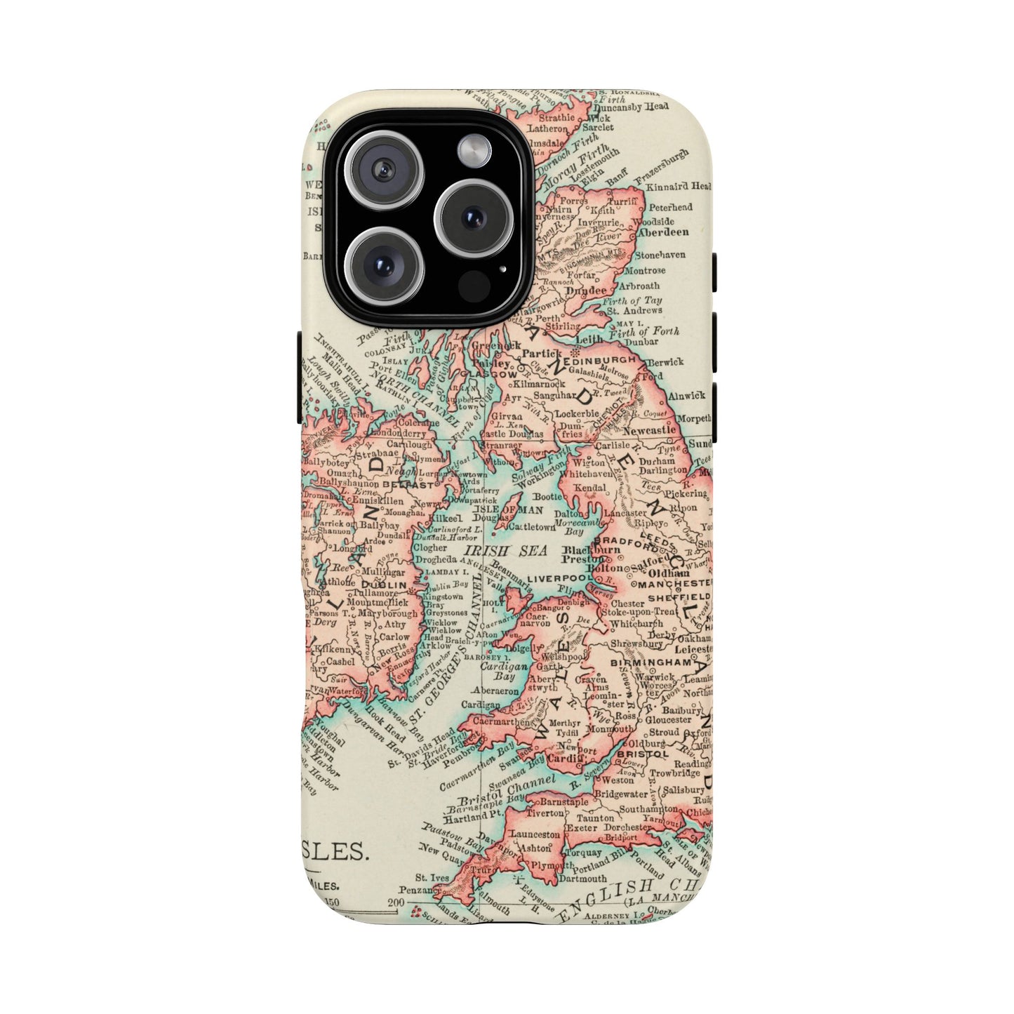 British Isles Vintage Map iPhone Case
