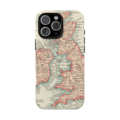 British Isles Vintage Map iPhone Case