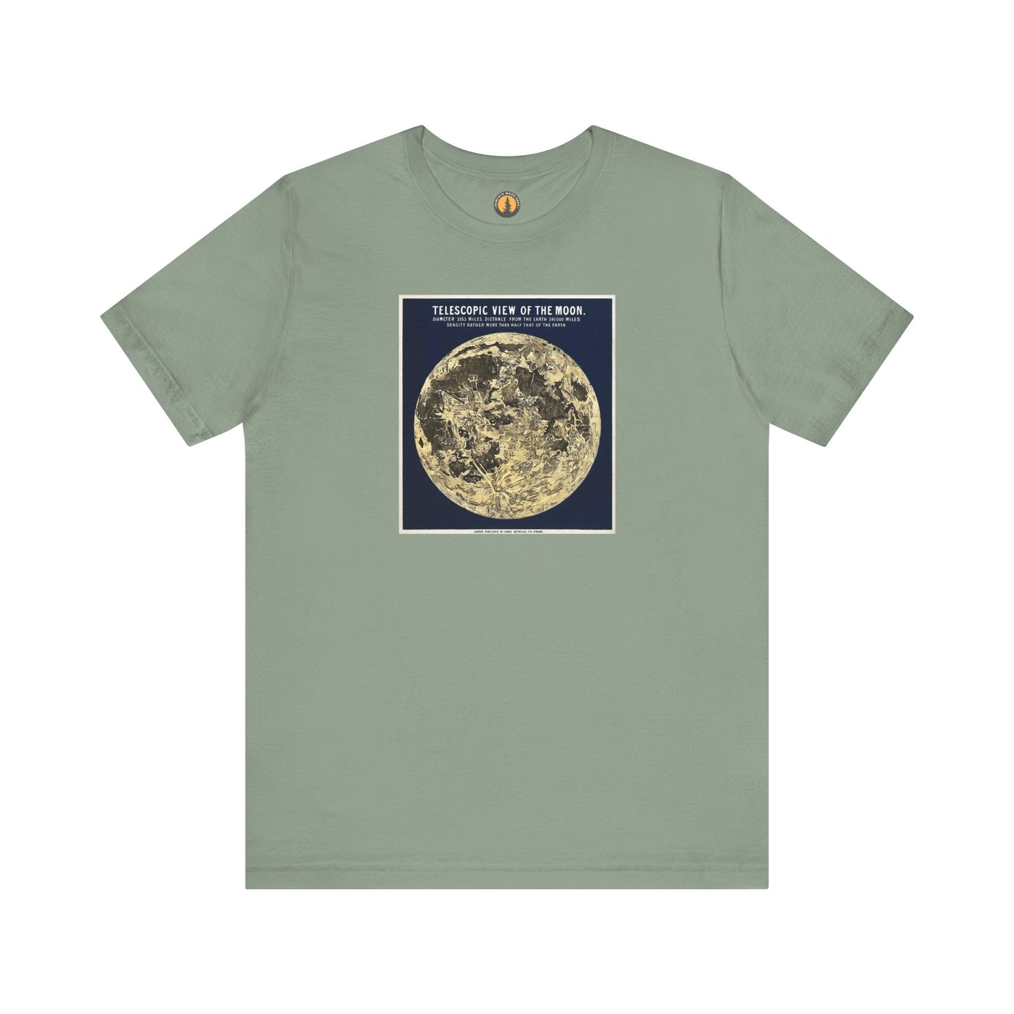 Vintage Telescopic View of the Moon Tee