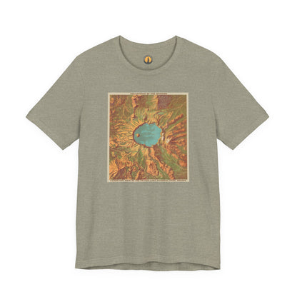 Crater Lake Vintage Map Tee