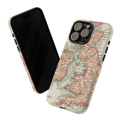 British Isles Vintage Map iPhone Case