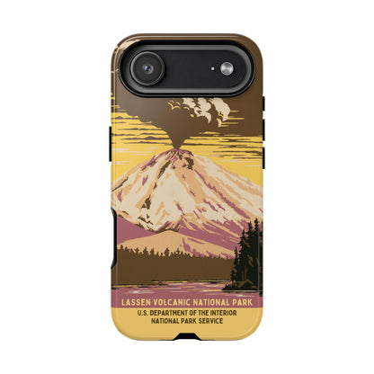 Lassen Volcanic National Park Retro iPhone Case