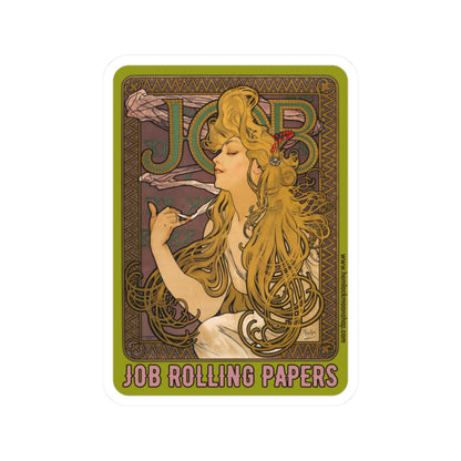 Bronze Job Rolling Papers | Retro Art Nouveau Sticker (4 sizes)