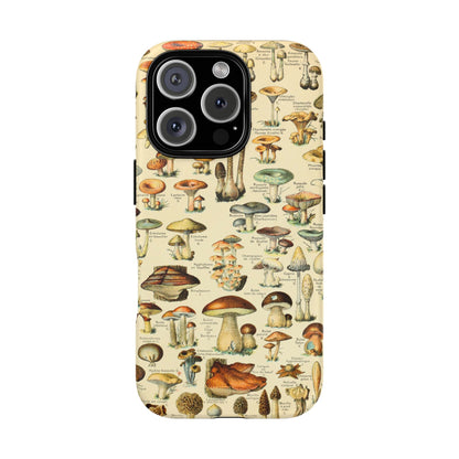 Mushrooms Vintage Field Guide iPhone Case