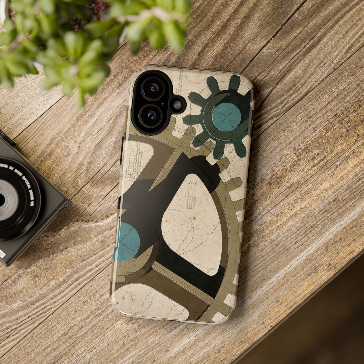 Antique Industrial Cog Wheels iPhone Case