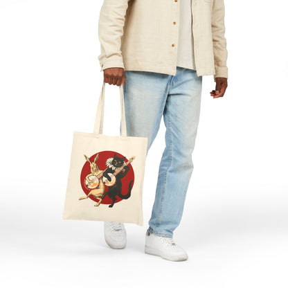 Black Cat & White Rabbit | Dueling Banjos Tote Bag