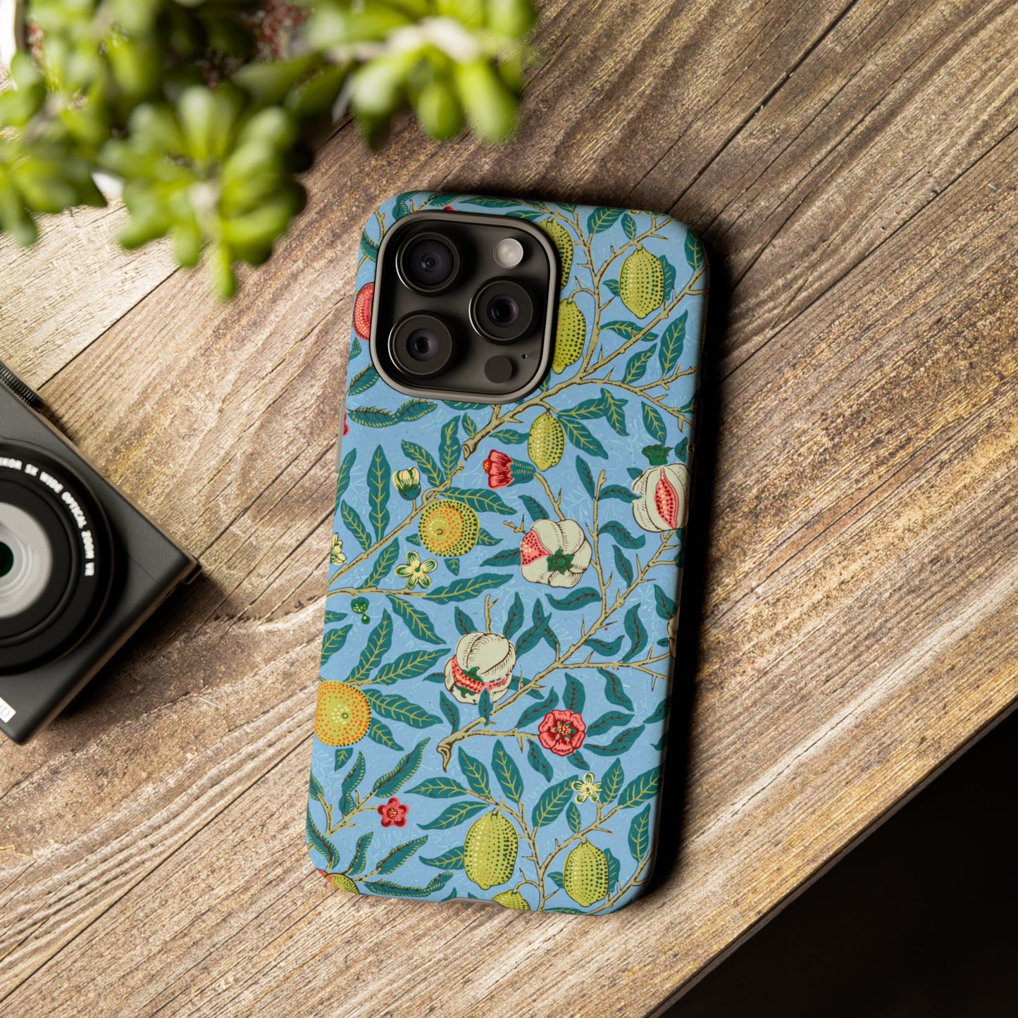 Four Fruits Antique Arts & Crafts iPhone Case
