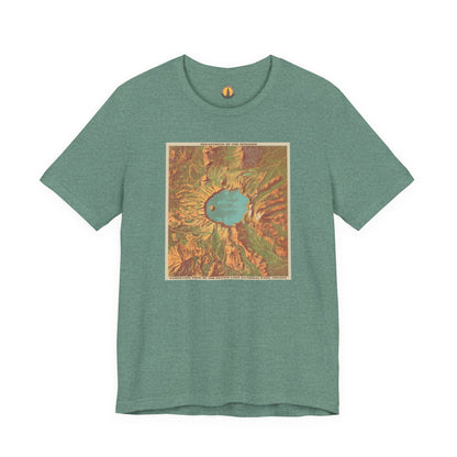 Crater Lake Vintage Map Tee