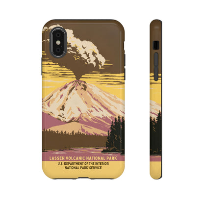Lassen Volcanic National Park Retro iPhone Case