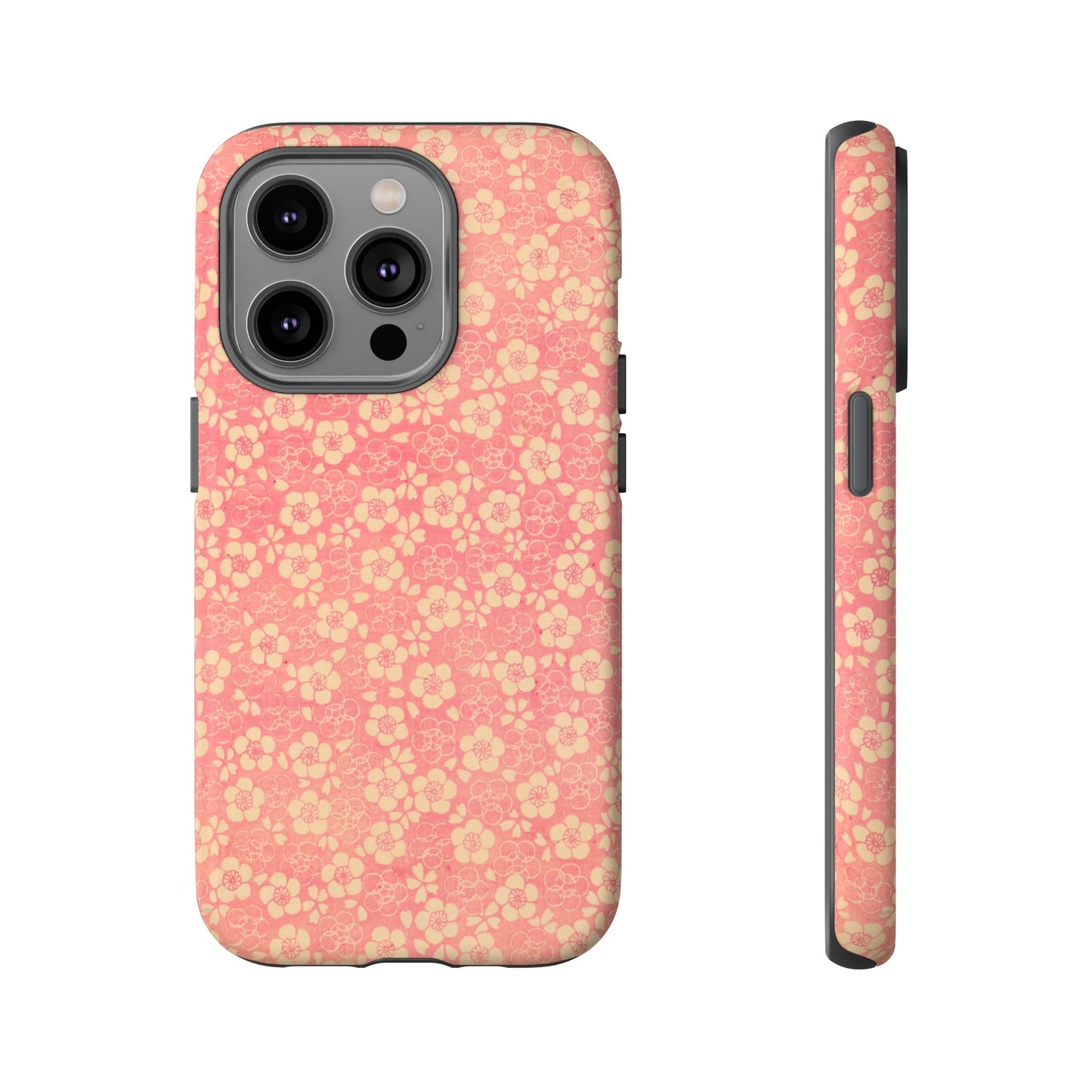 Pink Pattern Scattered Flowers iPhone Case