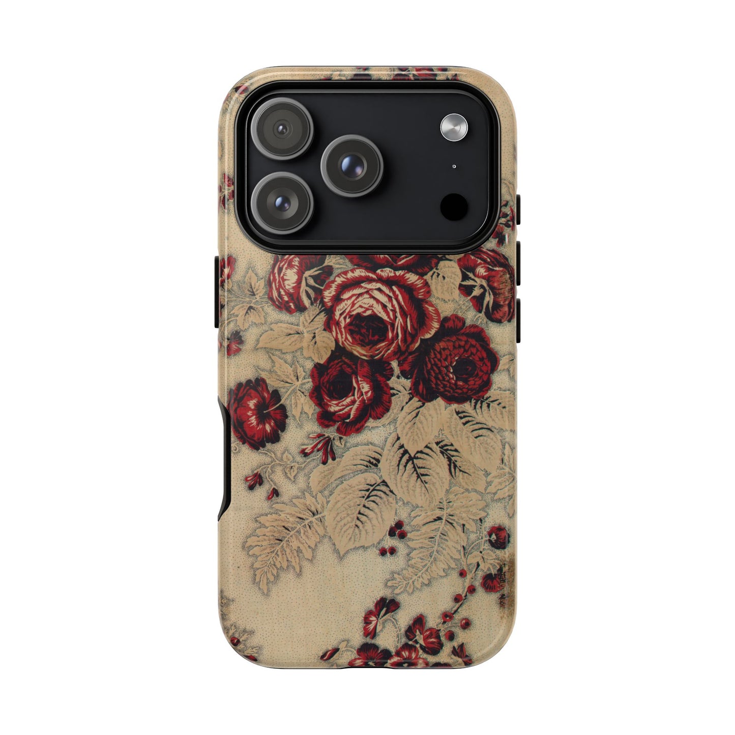 Red Roses Vintage iPhone Case