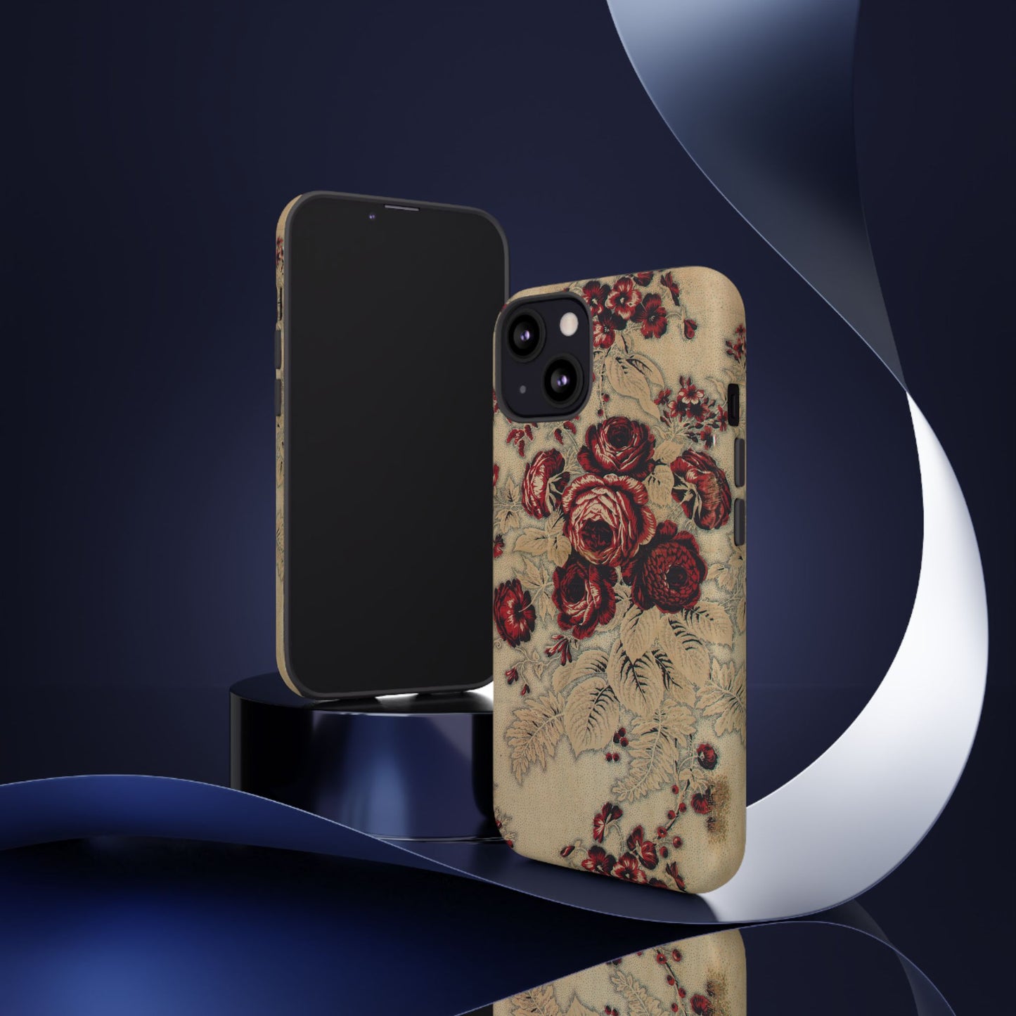 Red Roses Vintage iPhone Case