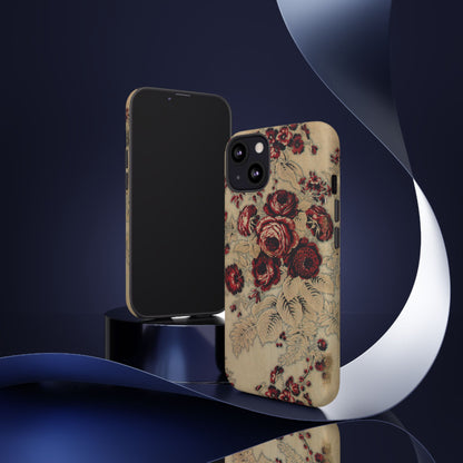 Red Roses Vintage iPhone Case