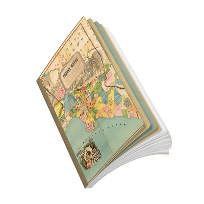 Los Angeles County Vintage Map | Softcover Travel Journal with Inside Illustrations