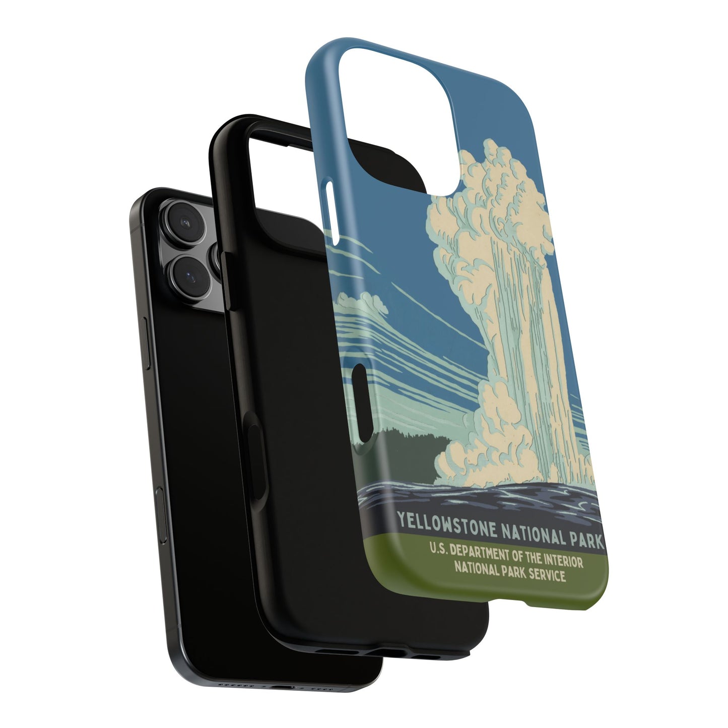 Yellowstone National Park Retro iPhone Case