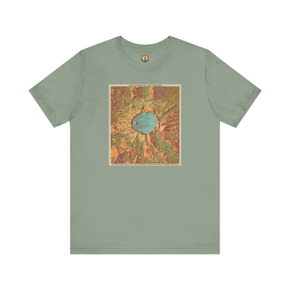 Crater Lake Vintage Map Tee