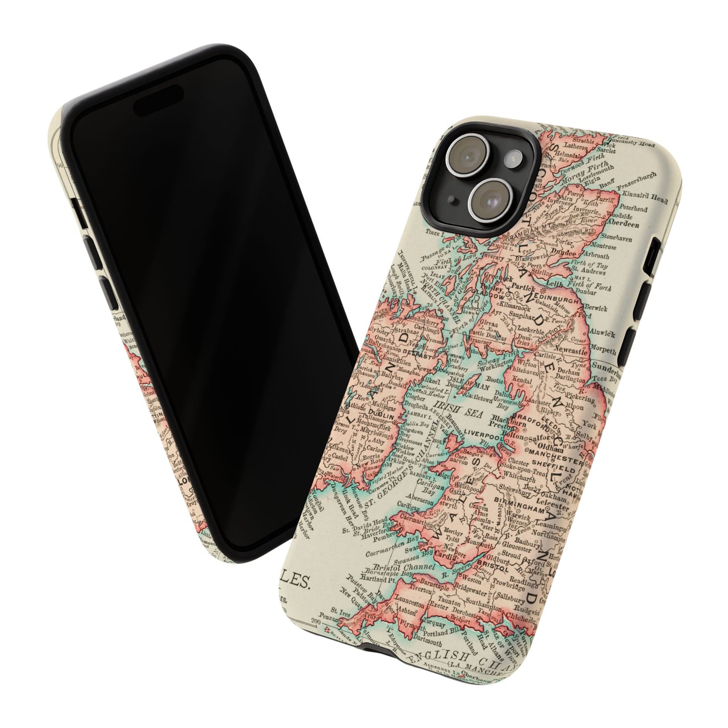 British Isles Vintage Map iPhone Case