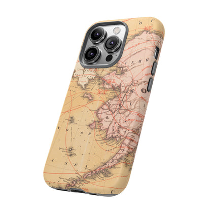 Alaska Territory Antique Map iPhone Case