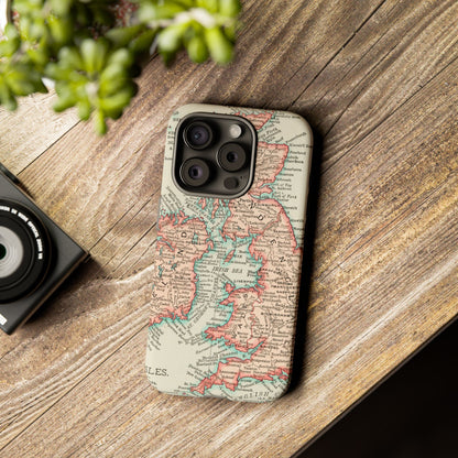 British Isles Vintage Map iPhone Case