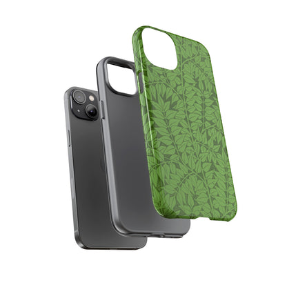 Antique Green Branch Pattern by William Morris iPhone Case