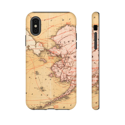 Alaska Territory Antique Map iPhone Case