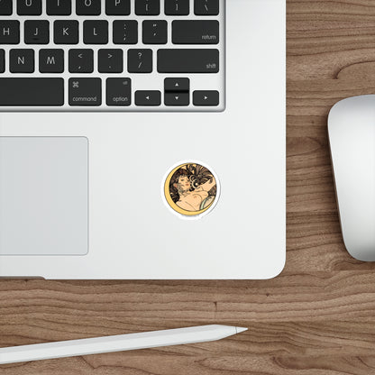 Witch Moon Art Nouveau Sticker :: Alphonse Mucha :: All-Weather, Water-Resistant Vinyl (5 sizes)