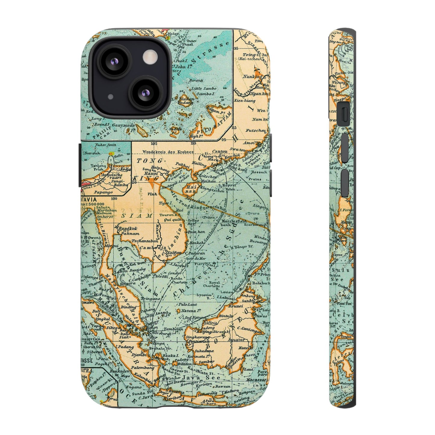 South China Sea Antique Map iPhone Case