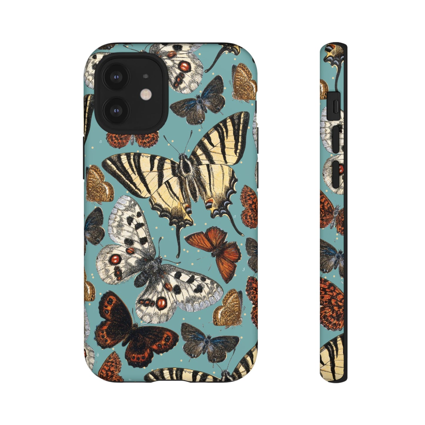 Butterflies Vintage Illustration iPhone Case
