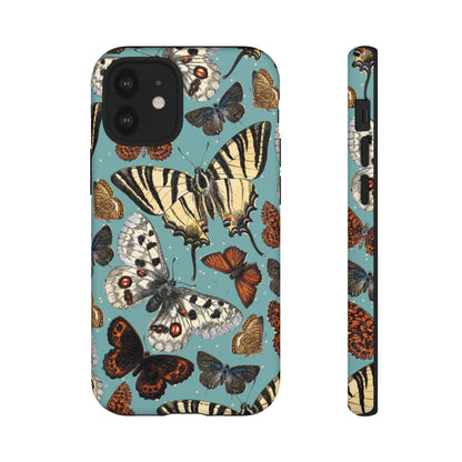 Butterflies Vintage Illustration iPhone Case