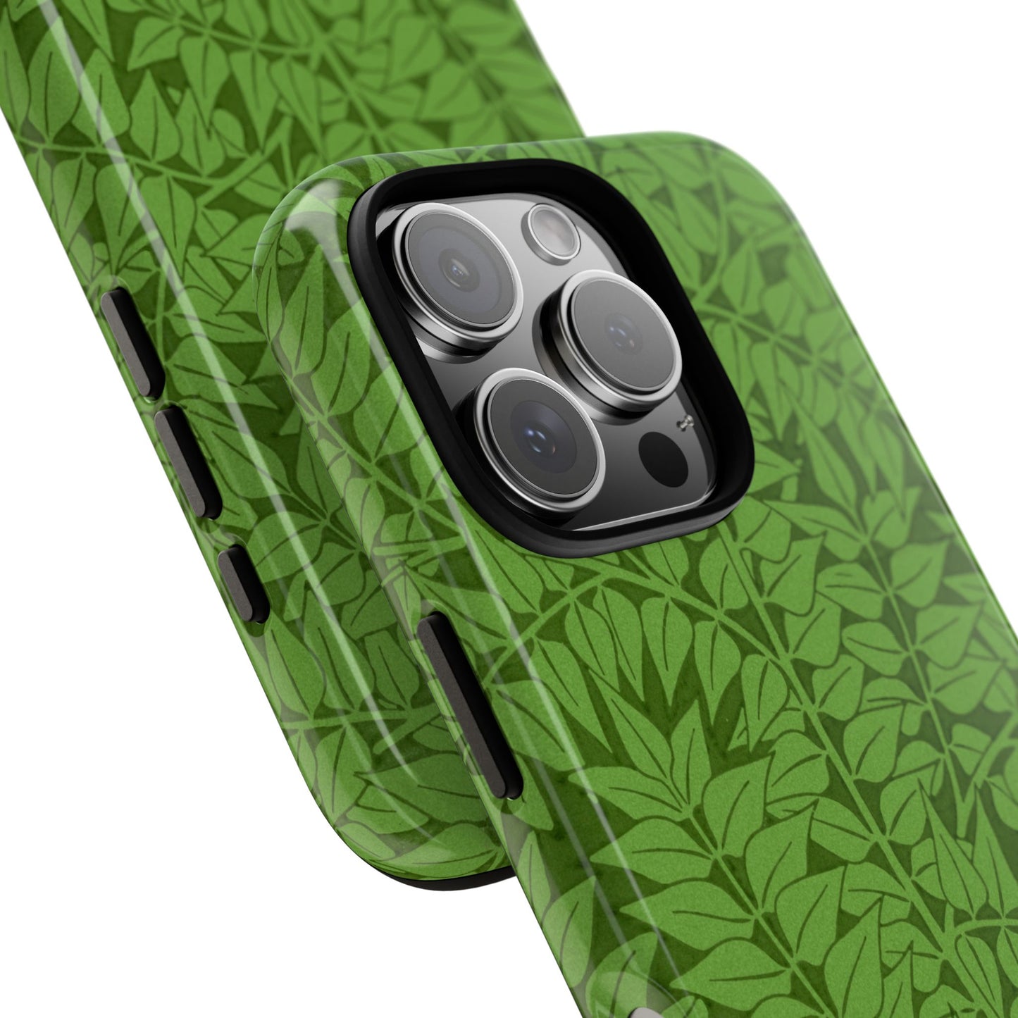 Antique Green Branch Pattern by William Morris iPhone Case