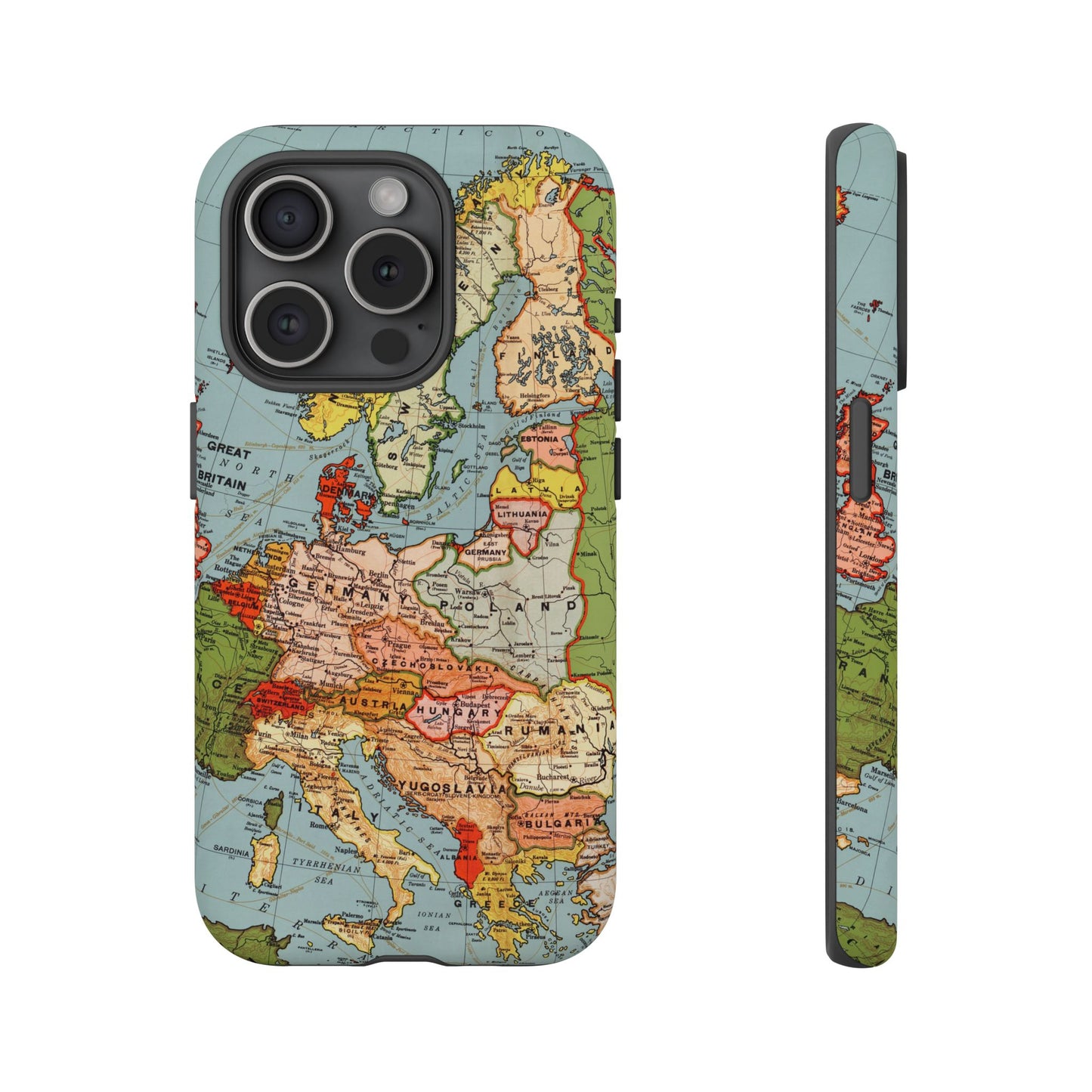 Wanderlust Vintage Map of Europe iPhone Case