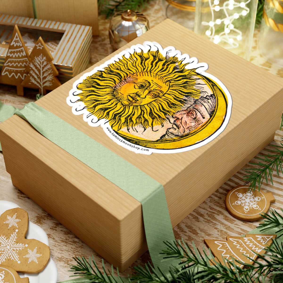 Sun and Moon sticker (4 sizes)
