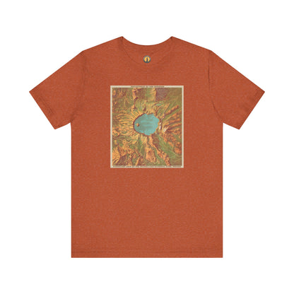 Crater Lake Vintage Map Tee