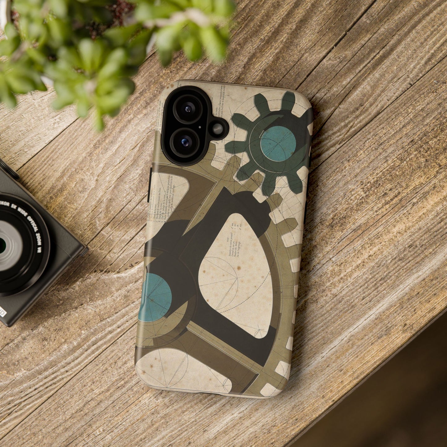 Antique Industrial Cog Wheels iPhone Case