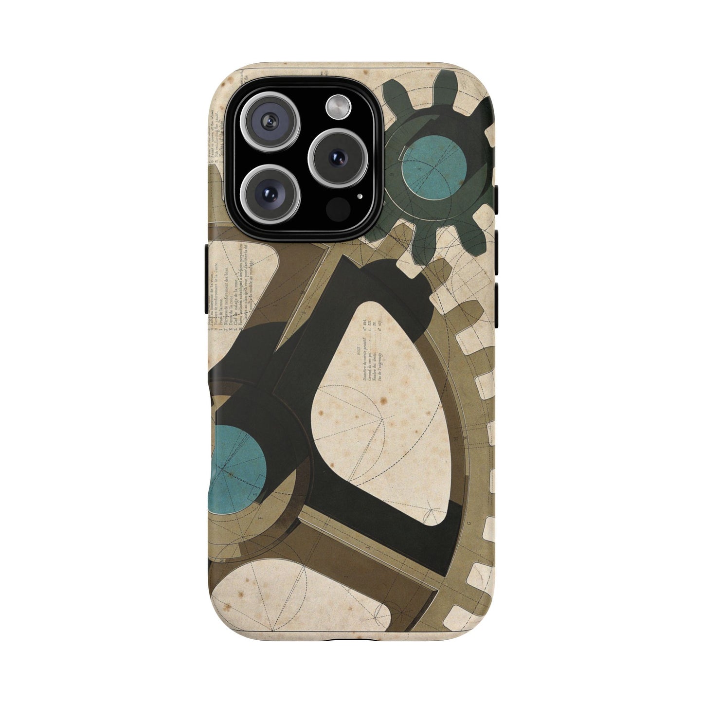 Antique Industrial Cog Wheels iPhone Case