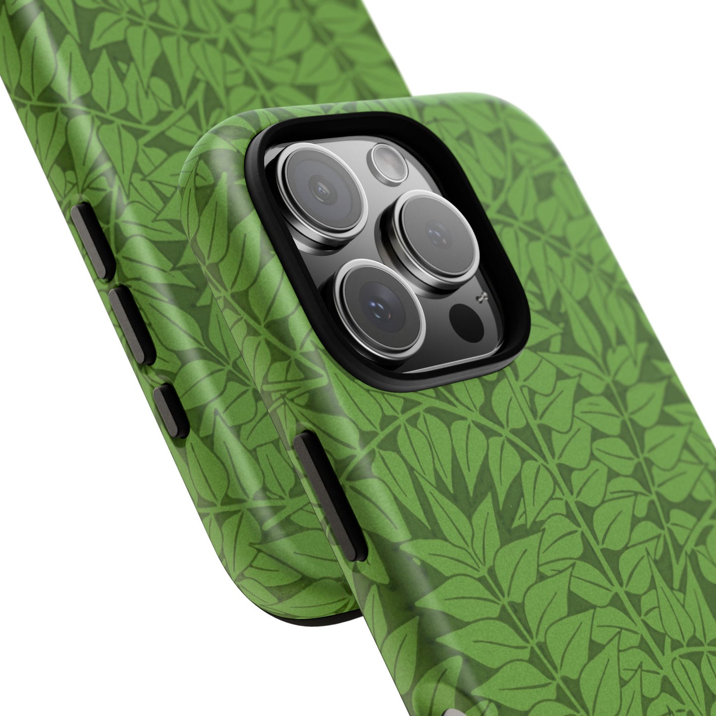 Antique Green Branch Pattern by William Morris iPhone Case
