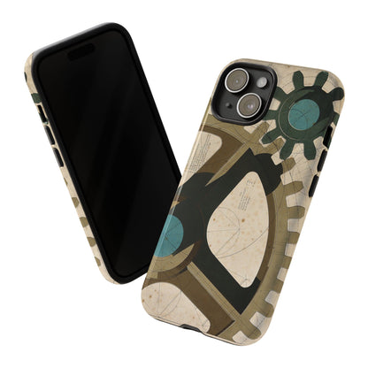 Antique Industrial Cog Wheels iPhone Case