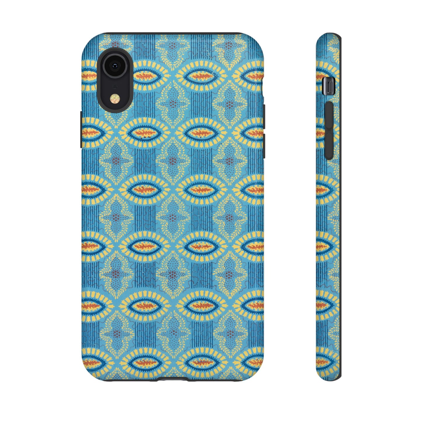 Turquoise Retro Geometric iPhone Case