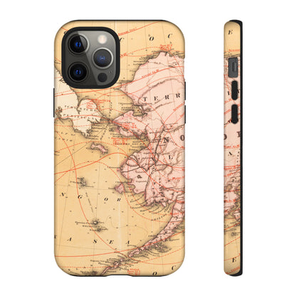 Alaska Territory Antique Map iPhone Case