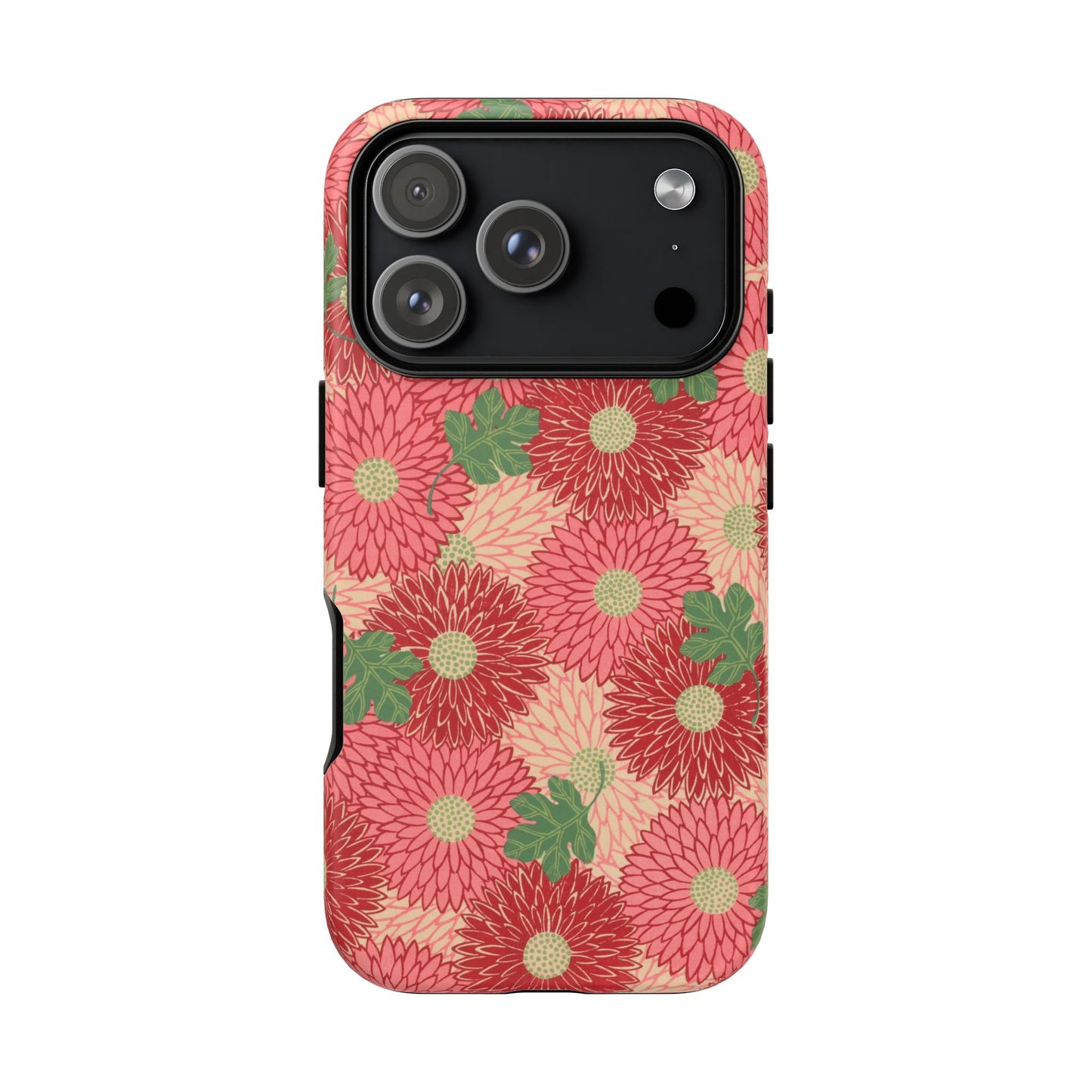 Pink Chrysanthemums Vintage iPhone Case