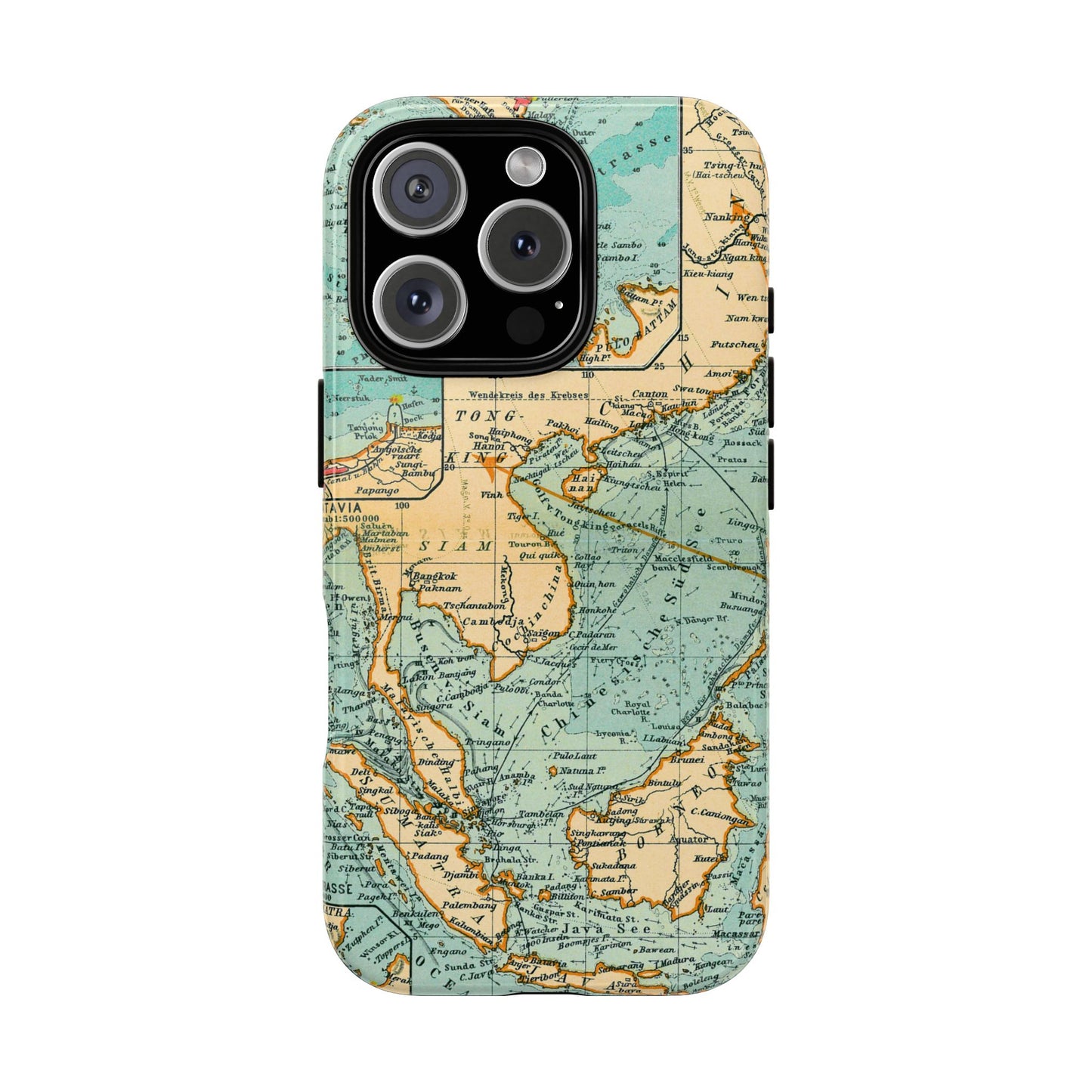 South China Sea Antique Map iPhone Case