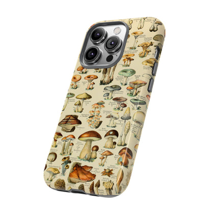 Mushrooms Vintage Field Guide iPhone Case